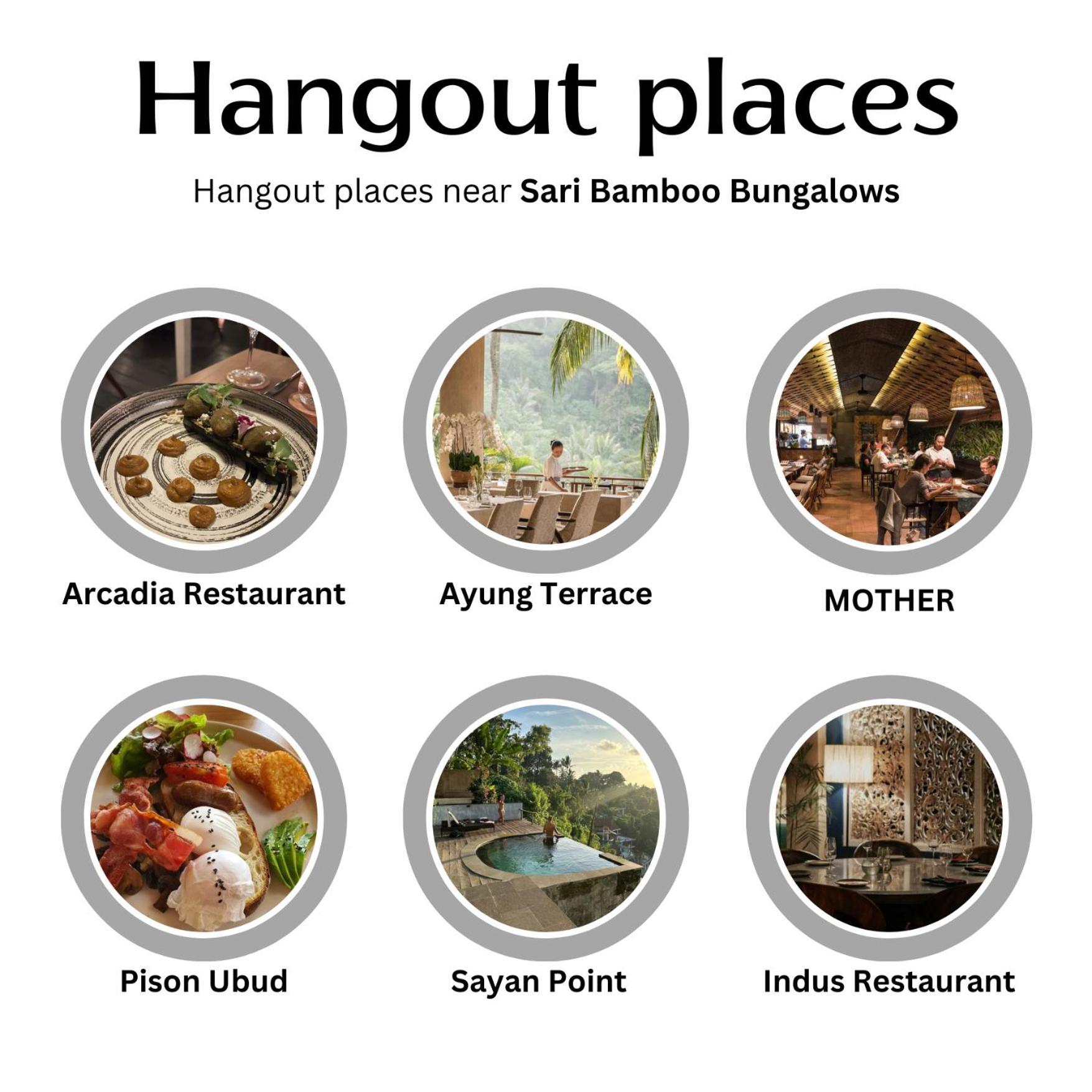 Sari Bamboo Bungalows Ubud Dış mekan fotoğraf